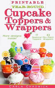 Cupcake Toppers and Wrappers by Carla Chadwick